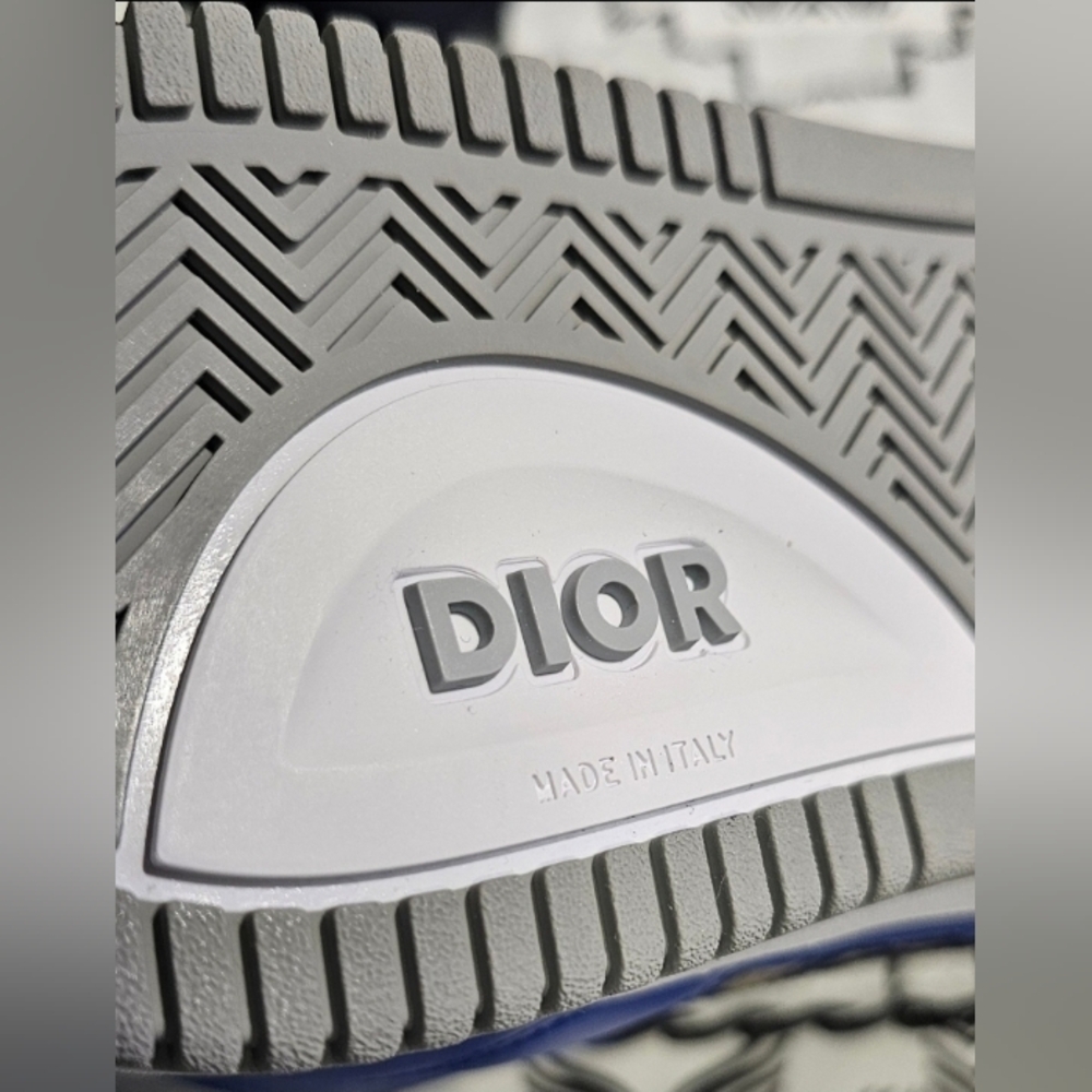 Dior B27 High Top Sneaker Men Brand New - Blue - size 9 US 42 EU. - Picture 10 of 11